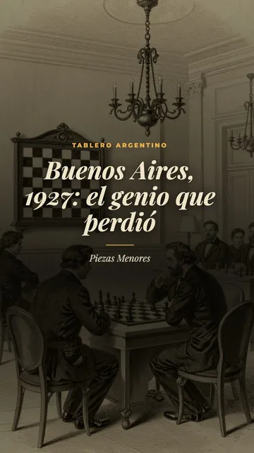 Portada de la pieza 6: Buenos Aires, 1927: el genio que perdió contra el que más lo estudió